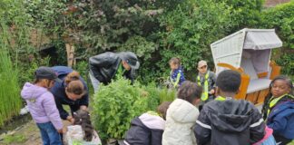 Kräuterquark mit Kräutern aus dem Nachbarschaftsgarten Jung und Alt taten sich zusammen, um Kräuter zu ernten. Foto: Stadt Ratingen