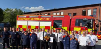 Das ist Mettmanns neuer Leiter der Feuerwehr Die Mettmanner Feuerwehr hat einen neuen Leiter: Sebastian Thews. Foto: Kreisstadt ME