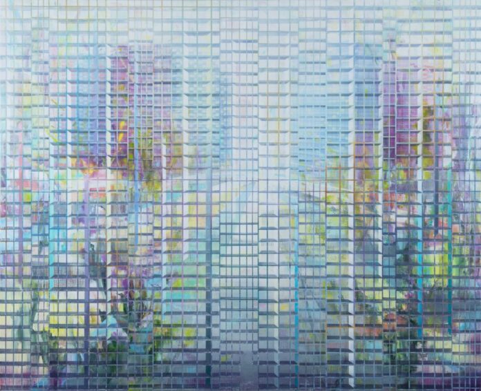 5. Ouadahi, Driss_klein Driss Ouadahi, Mosaik, 2021, Öl auf Leinwand, 180 x 220 cm, Museum Ratingen, © VG Bild-Kunst, Bonn 2026