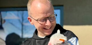 Norwegischer Bischof besucht Nevigeser Mariendom Bischof Erik Varden aus Trondheim ist der Vorsitzende der Nordischen Bischofskonferenz. Foto: Marienwallfahrt Neviges/privat