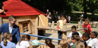 Wiedereröffnung des Spielplatzes Kattendahl in Hochdahl Der Spielplatz wurde umgestaltet. Foto: Stadt Erkrath