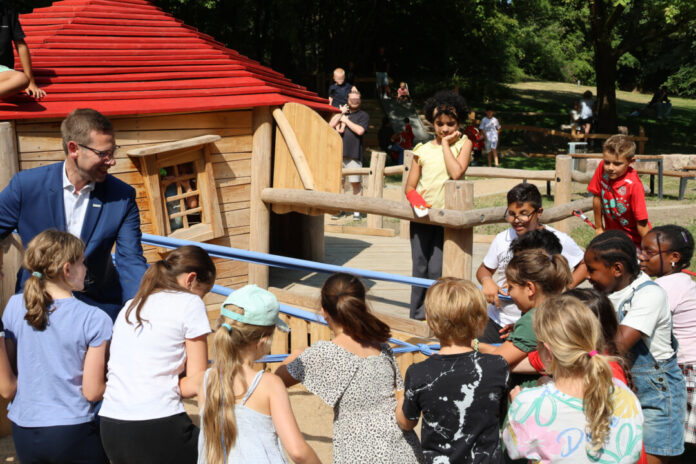 Eröffnung Spielplatz Kattendahl Der Spielplatz wurde umgestaltet. Foto: Stadt Erkrath