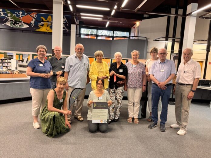 Das Team des Senioren-Infopunkts feierte das "Einjährige". Foto: privat Das Team des Senioren-Infopunkts feierte das "Einjährige". Foto: privat