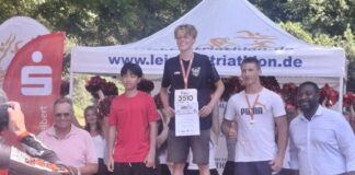 Erfolgreiche Teilnahme des DBG beim „Swim & Run“ in Ratingen Erfolgreich ist die Teilnahme der Schüler an dem Wettbewerb verkaufen. Foto: DBG