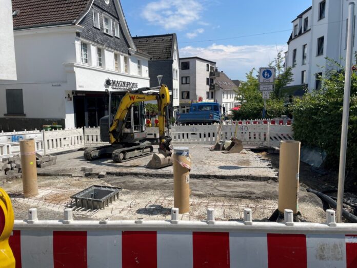 Poller-Anlahe Freiheitstraße Mit der neuen Anlage wird ein wichtiger Beitrag zur Sicherheit in der Fußgängerzone geleistet. Foto: Kreisstadt Mettmann