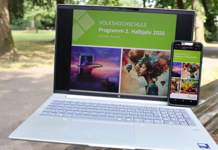 VHS-Programm_2.Halbjahr 2026 Das VHS-Programm für das zweite Halbjahr ist da. Foto: Stadt Erkrath