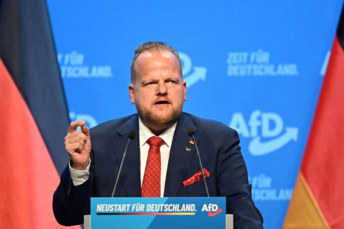 Bundesparteitag der AfD Neues Mitglied im AfD-Bundesvorstand ist Sven Tritschler aus Nordrhein-Westfalen.