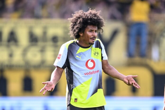 Karim Adeyemi Karim Adeyemi steht unmittelbar vor einem Wechsel zum FC Barcelona. (Archivbild)