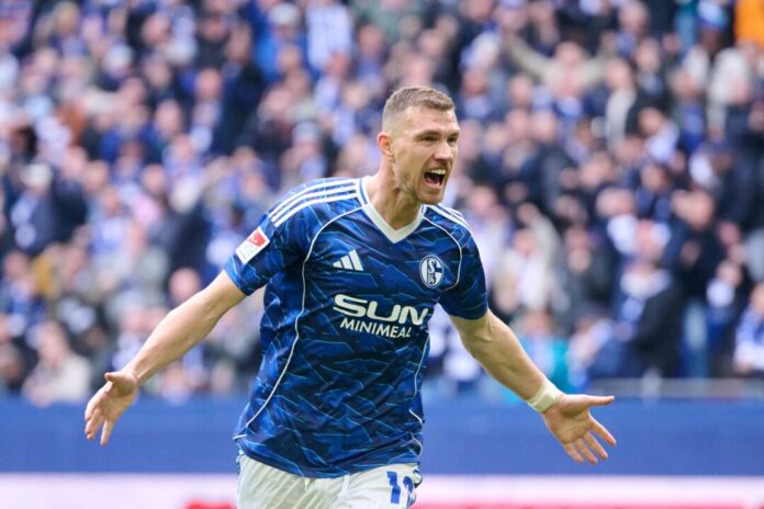 Edin Dzeko Edin Dzeko will auch in der Bundesliga für Schalke jubeln. (Archivbild)