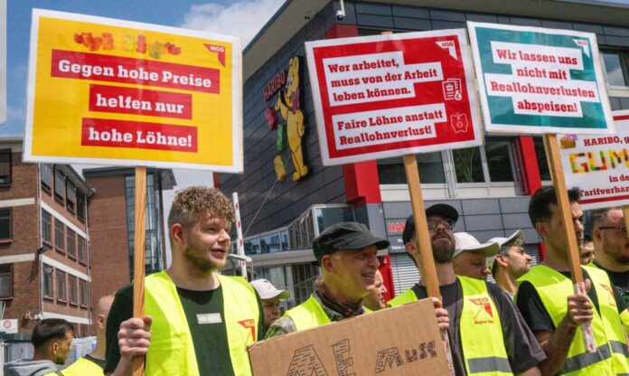 18-Stunden-Warnstreik bei Haribo in Bonn Die Gewerkschaft NGG bestreikt das Haribo-Stammwerk in Bonn.