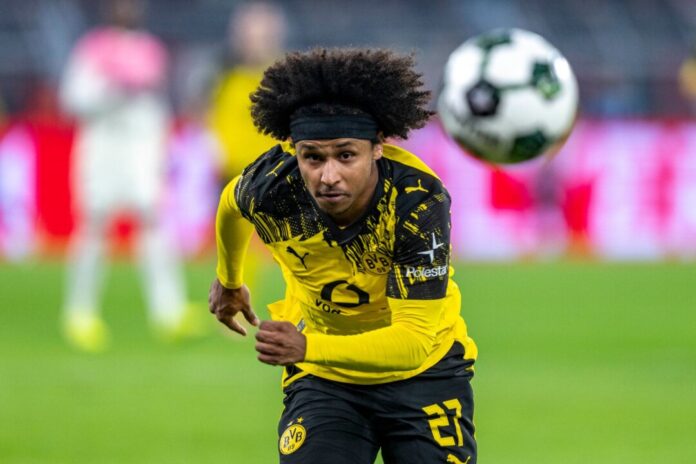Karim Adeyemi Karim Adeyemi steht vor einem Wechsel zum FC Barcelona. (Archivbild)