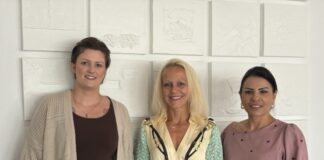 Neue Leitung für die Diakoniestation Mettmann-Erkrath-Hochdahl Carlotta Hlystun, Verena Weber und Suna Yildiz. Foto: Diakonie