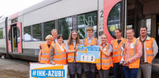 Azubi-Challenge: Rollentausch bei der Regiobahn Bei der Regiobahn fand die Azubi-Challenge statt. Foto: IHK/Patrick-Krausen