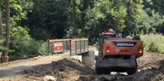 Erster Bauabschnitt im Düsseltal auf der Zielgeraden Die Arbeiten im Düsseltal laufen nach Plan. Foto: Kreis Mettmann