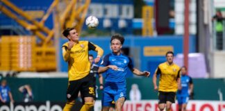 Dynamo Dresden zieht souverän in die zweite Pokalrunde ein Die Dynamo-Profis waren ihrem Gegner immer einen Schritt voraus.