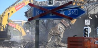 Bagger rücken an: Abriss an Bonner Nordbrücke hat begonnen Der Abriss der maroden Vorlandbrücke hat begonnen.