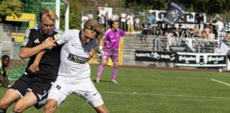 Regionalliga West: Aufsteiger VfB Hilden holt ersten Punkt Hilden verteidigte effizient und konnte am Ende die Null halten - gegen Bocholt holte das Team somit den ersten Punkt der neuen Saison. Foto: VfB Hilden