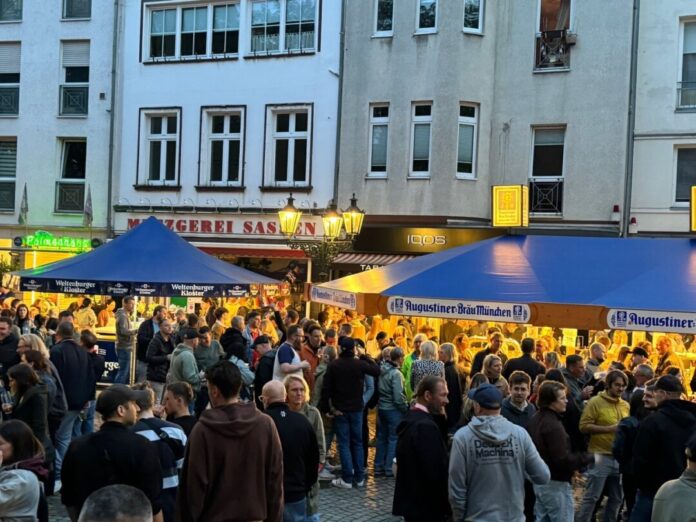Die 33. Benrather Bierbörse findet vom 21. bis zum 23. August statt. Foto: Veranstaltungsbüro Nolden GmbH Die 33. Benrather Bierbörse findet vom 21. bis zum 23. August statt. Foto: Veranstaltungsbüro Nolden GmbH