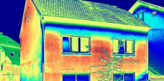 Energieberichte für Haan, Hilden und Monheim verfügbar So sieht ein Thermografie-Bild eines Wohnhauses aus. Foto: MVV Regioplan GmbH