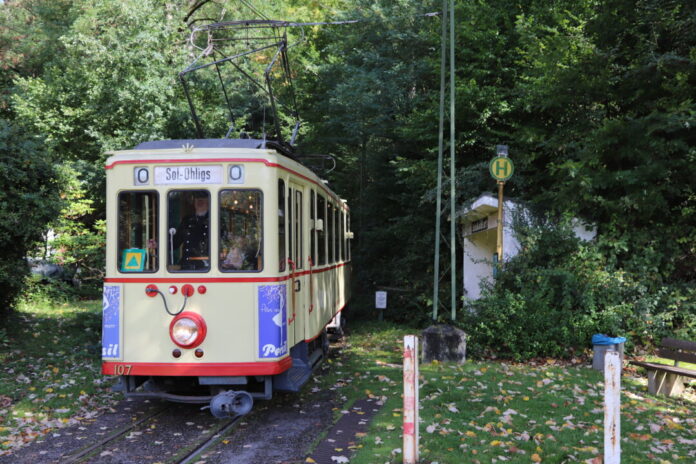 Der "Jubilar" Triebwagen Nr. 107 feiert seinen 90. Geburtstag. Er lädt zum Mitfahren ein. Foto: Michael Malicke Der "Jubilar" Triebwagen Nr. 107 feiert seinen 90. Geburtstag. Er lädt zum Mitfahren ein. Foto: Michael Malicke