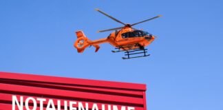 Fußgängerin in Hagen lebensgefährlich verletzt Ein Rettungshubschrauber flog die Verletzte in eine Klinik. (Symbolbild)