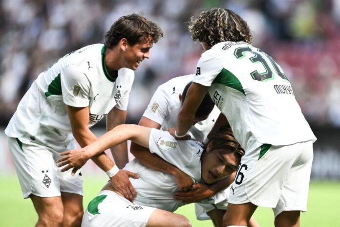 Schott Mainz - Borussia Mönchengladbach Die Borussia hatte in Mainz Grund zur Freude.