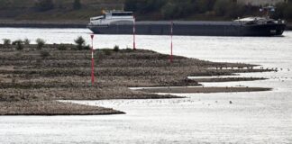 Trotz Niedrigwassers: Thyssenkrupp hält Produktion am Laufen Noch können Schiffe das Stahlwerk von Thyssenkrupp in Duisburg mit Kohle und Eisenerz beliefern. (Symbolbild)