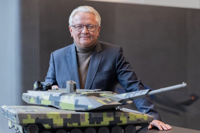 Armin Papperger Die aktuelle Diskussion über den Wehrdienst hält der 63-jährige Papperger für richtig. (Archivbild)