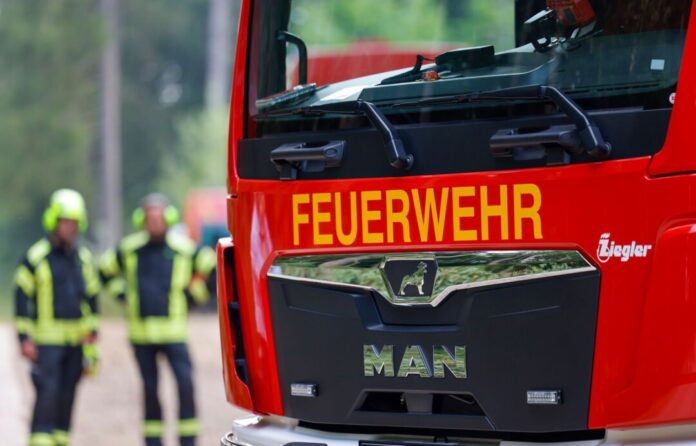 Vegetationsbrände in Leverkusen Ein Waldstück in Leverkusen brennt. (Symbolbild)