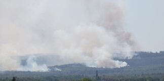 Feuer gegen Feuer im Einsatz beim Waldbrand in Hürtgenwald Wann die Anwohner nach Hause zurückkehren können, ist bislang unklar.