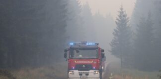 Waldbrand im Hohen Venn tobt weiter – Brandgeruch bis Köln Der kräftezehrende Einsatz dauert an.