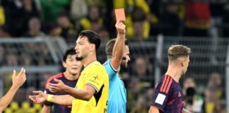 Rot im Supercup: Diese Strafe droht Dortmunds Bensebaini Ramy Bensebaini ist im Franz-Beckenbauer-Supercup vom Platz geflogen.