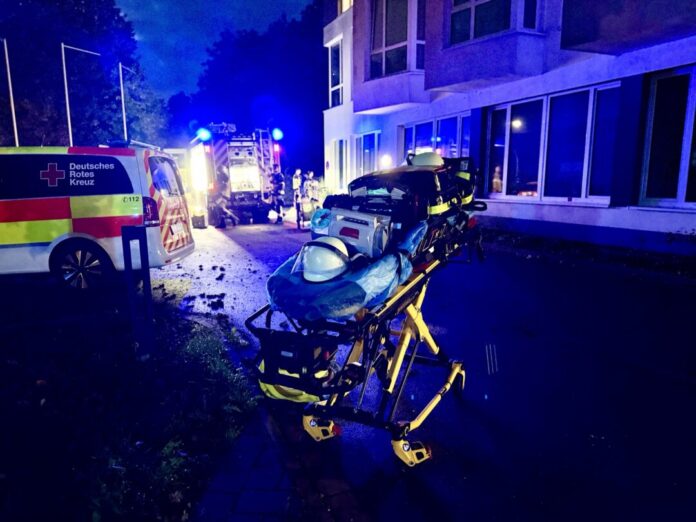 Ein Blick auf die Einsatzstelle. Foto: FW Essen Ein Blick auf die Einsatzstelle. Foto: FW Essen