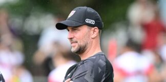 Klopp besucht VfB – Was Hoeneß über das Treffen sagt Sebastian Hoeneß tauschte sich zu Beginn der Woche mit Bundestrainer Jürgen Klopp über die Nationalmannschaftsperspektive der Spieler des VfB Stuttgart aus. (Archivbild)