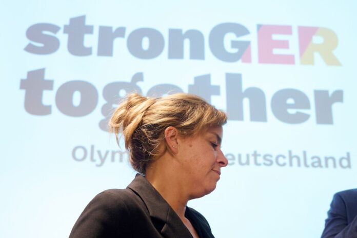 Watch-Party zur DOSB-Entscheidung NRW-Wirtschaftsministerin Mona Neubaur hätte sich ein anderes Ergebnis gewünscht.