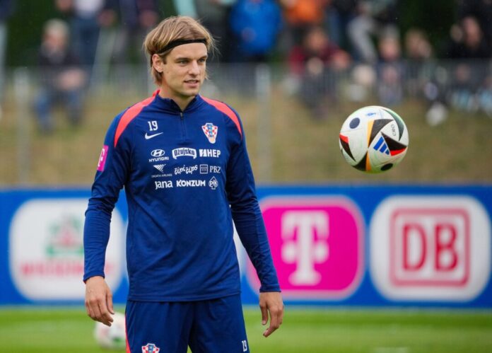 Borna Sosa Kommt per Leihe nach Köln: Der kroatische Nationalspieler Borna Sosa (Archivbild).
