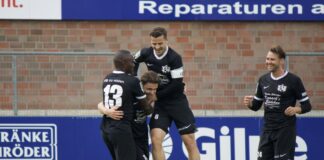 Regionalliga West: VfB Hilden sorgt mit Sieg für Sicherheitspolster Drei Tore, kein Gegentreffer: Hildens Leistung gegen Lotte hätte kaum besser sein können. Foto: VfB Hilden