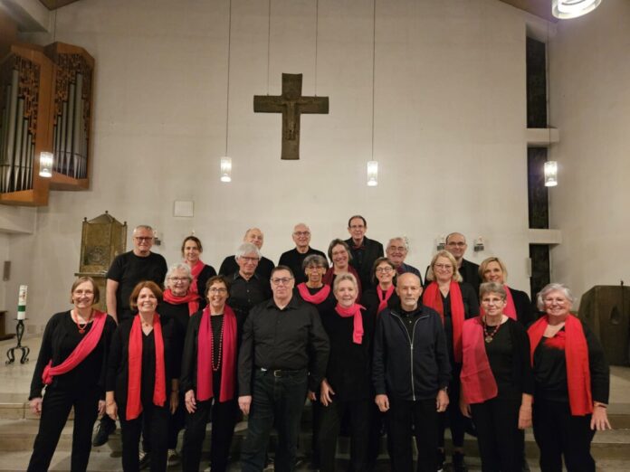 Aufwind 2025b Unter dem Motto "Alles, was uns Aufwind gibt" tritt der Chor auf. Foto: Veranstalter/Chor