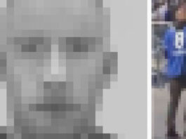 Versuchte Tötung nach Spiel zwischen Schalke und Bayern München: Wer kennt diesen Mann? Die Polizei fahndet öffentlich nach einem Tatverdächtigen. Fotos (verfremdet): Polizei