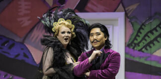 „Der Florentiner Hut“ kehrt ins Wuppertaler Opernhaus zurück Edith Grossman mit Chanil Kim. Foto: Bettina Stöß