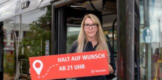 „Halt auf Wunsch“ bei der Rheinbahn: Für mehr Sicherheit am Abend Rheinbahn-Vorstandsvorsitzende Annette Grabbe will den „Halt auf Wunsch“ noch bekannter machen und für ein Plus an Sicherheit sorgen. Foto: Rheinbahn