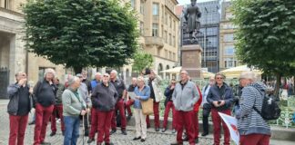 Velberter Männerchor vier Tage in Leipzig Der Männerchor bei dem Ausflug nach Leipzig. Foto: privat