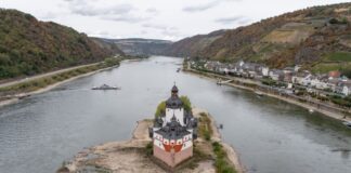 Keine Entwarnung – sinkende Pegelstände erwartet Seit Mitte August wurden am Pegel Kaub steigende Wasserstände verzeichnet, seit einigen Tagen geht es wieder runter.