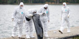 Maschsee-Mörder erneut vor Gericht Am Maschsee in Hannover werden Spuren gesichert. (Archivbild)