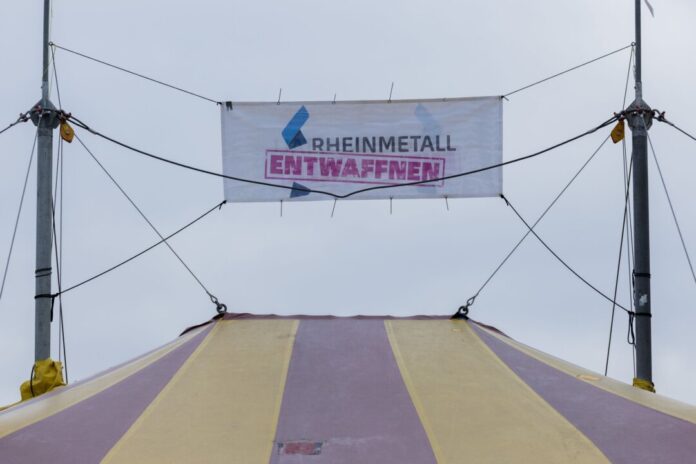 Protestcamp „Rheinmetall entwaffnen“ Im Kölner Grüngürtel veranstaltet das Antikriegs-Bündnis «Rheinmetall entwaffnen» bis Sonntag ein Protestcamp.