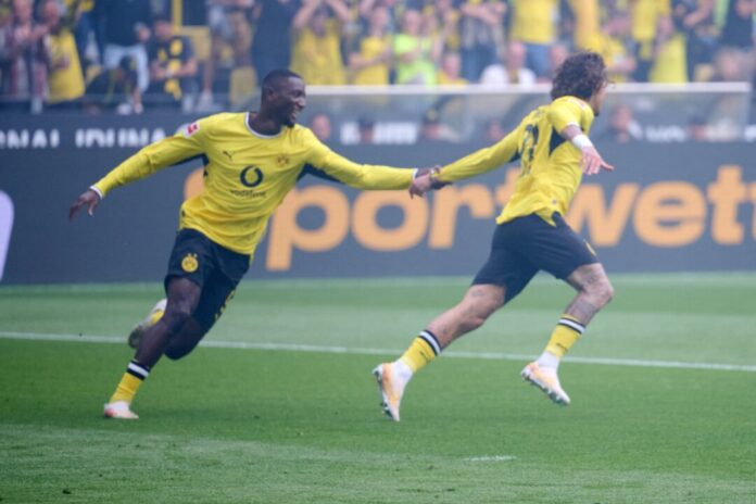 Borussia Dortmund - SC Paderborn 07 Serhou Guirassy (l) und Fábio Silva harmonierten prächtig.