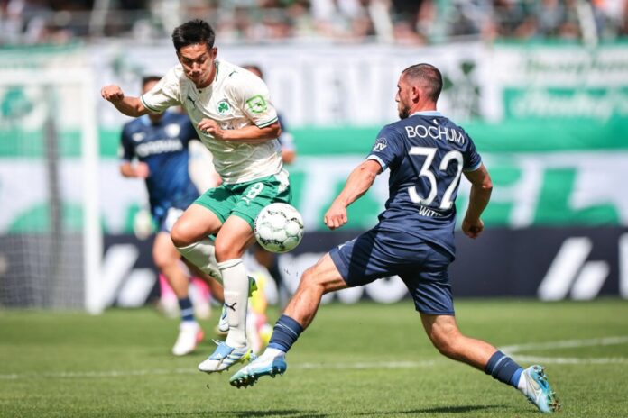 Shinta Appelkamp Shinta Appelkamp (l) soll gegen Bochum in der Liga wieder dabei sein. (Archivbild)