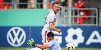 Geisterkulisse wegen Stadion-Streit: Havelse unterliegt Köln Siegtor-Schütze für Fortuna Köln: Jannik Mause (Archivbild).