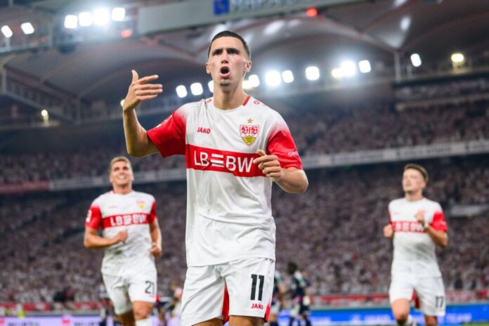 VfB Stuttgart - 1. FC Köln Erzielte das sehenswerte 1:0 für den VfB: Bilal El Khannouss.