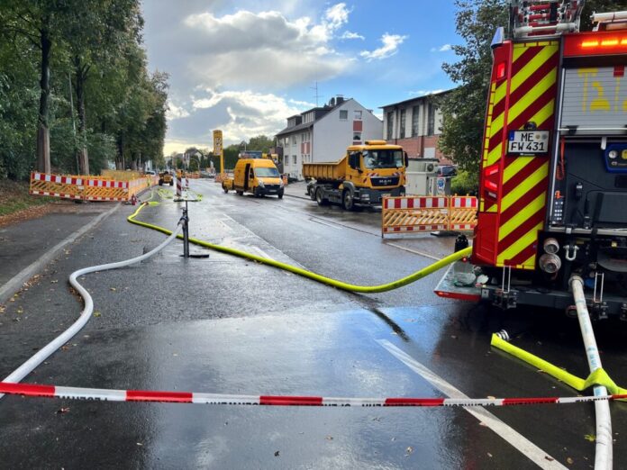 01_Fw_Gasalarm Der Einsatz an der Wilhelmstraße. Foto: FW Wülfrath